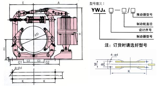 長行程電磁液壓塊式制動器